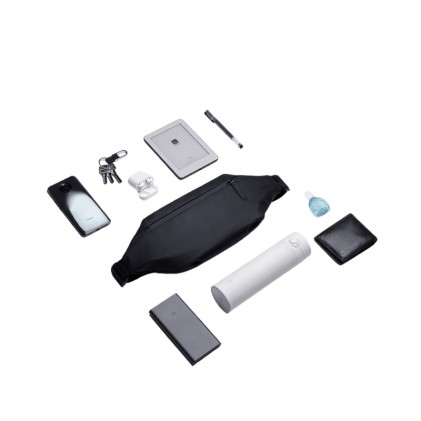 Marsupio urbano Xiaomi Sports Fanny Pack - Capacit&agrave; 2,25 litri - Scomparto bottiglia - Cinghie regolabili - Colore nero