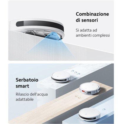 Xiaomi E10 aspirapolvere robot 0,4 L Senza sacchetto Bianco