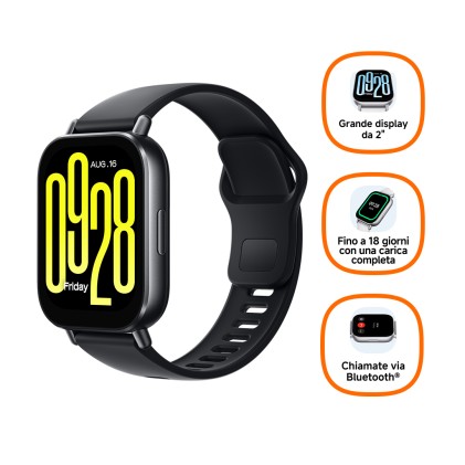 Xiaomi Redmi Watch 5 Active 5,08 cm (2") LCD Digitale 320 x 385 Pixel Touch screen Nero