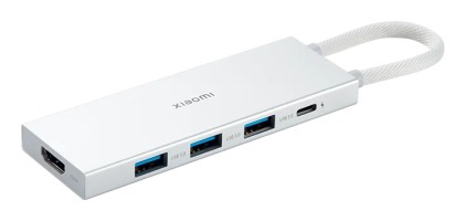 Xiaomi XMDS05YM replicatore di porte e docking station per laptop Cablato USB 3.2 Gen 1 (3.1 Gen 1) Type-A + Type-C Bianco