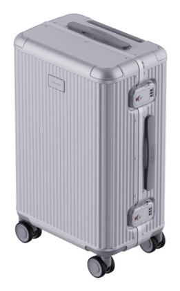 Xiaomi Aluminum Frame Luggage Valigia Guscio rigido Argento Policarbonato (PC), Poliestere