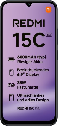 Sm Xiaomi Redmi 15C Black Ita 5G 6,9 4+128Gb