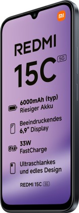 Sm Xiaomi Redmi 15C Black Ita 5G 6,9 4+128Gb