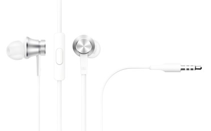 Xiaomi Mi In-Ear Basic Argento Cuffie In-Ear Bianche