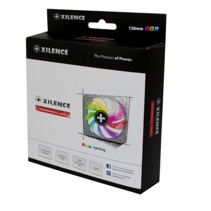 Xilence XPF120RGB-SET Computer case Ventilatore 12 cm Nero