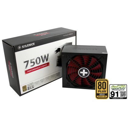 Xilence XP750MR9 alimentatore per computer 750 W 20+4 pin ATX ATX Nero, Rosso