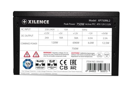 Alimentatore PC Xilence Performance C+ XP750R6.2 750W ATX2.52 XN430