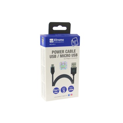 Cavo Microusb Xtreme Videogames Playstation 4 Cavo Alimentazione Usb M