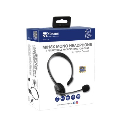 Cuffie Gaming Xtreme Videogames Playstation 4 Monoaurale Con Microfono