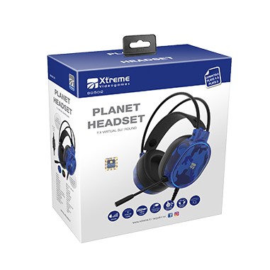 Cuffie Gaming Xtreme Videogames Playstation 4 Planet Hedset 7.1 90502