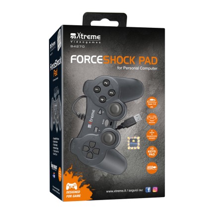 Gamepad Xtreme Videogames 94270 Forceshock Pad Nero