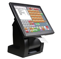 Yashi Pos Intel Quad Core J1900 Up To 2.42 Ghz 4Gb Ssd 120Gb 15" Lcd Touch 3X Com Port 6X  Usb 2.0 1X Hdmi 2X Ps2 Freedos 100-200V