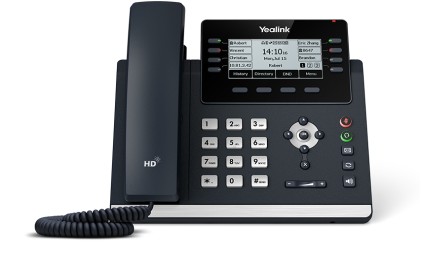 Yealink Telefono Voip 2Xlan Gigabit, Display Monocromatico, 1Xrj9, 16 Linee Sip