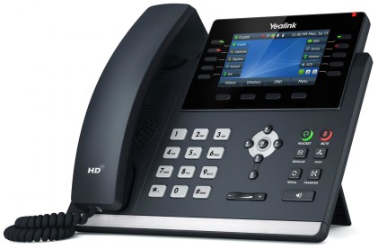 Yealink Telefono Voip 2Xlan Gigabit, Display A Colori 4,3, 1Xrj9, 16 Linee Sip
