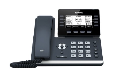 Yealink Telefono Voip 2Xlan Gigabit Poe, Display Monocromatico, Bluetooth, 1Xrj9, 12 Linee Sip