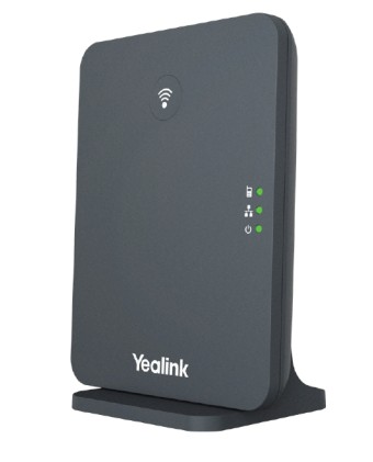 Yealink Base Telefono Cordless Dect Single Cell, 10 Sip Account, Fino A 10 Cordless, Poe