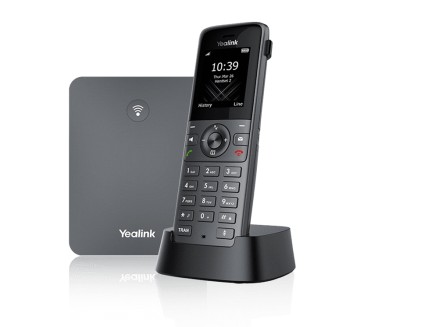 Yealink Telefono Cordless Dect Ip 8 Account Voip, 8 Chiamate, Display A Colori, 35 Ore In Chiamate