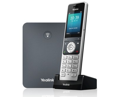 Yealink Telefono Cordless Dect Ip 10 Account Voip, 20 Chiamate, Base W70B + Cordless