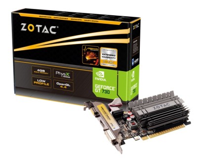VGA ZOTAC GeForce&reg; GT730 4GB ZONE Edition