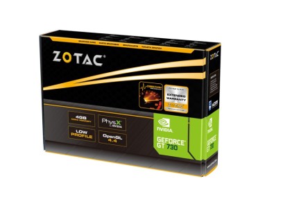 ZOTAC GeForce GT 730 ZONE Edition Low Profile 4GB DDR3 64 Bit HDMI DVI VGA