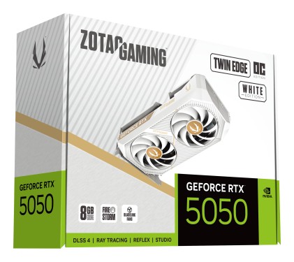 VGA ZOTAC GeForce® RTX 5050 8GB Twin Edge OC White