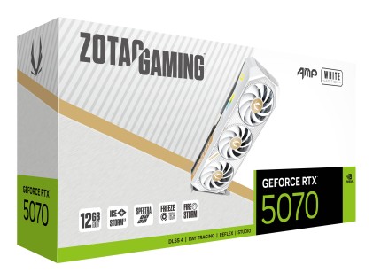 VGA ZOTAC GeForce® RTX 5070 12GB AMP WHITE EDITION