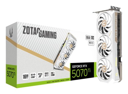 VGA ZOTAC GeForce® RTX 5070TI 16GB Solid Core OC White Edition
