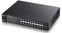 ZYXEL ES1100-16P 17 Port Unmanaged Fast-Ethernet PoE Switch, 8x PoE Ports with 802.3af. PoE power 130W
