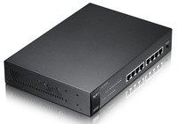 ZYXEL ES1100-8P 9 Port Unmanaged Fast-Ethernet PoE Switch, 4 PoE Ports with 802.3af. PoE output 64W