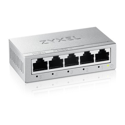Switch 5P Gigabit Zyxel Metal Case 10 Gbps Unmanaged 5X10/100/1000