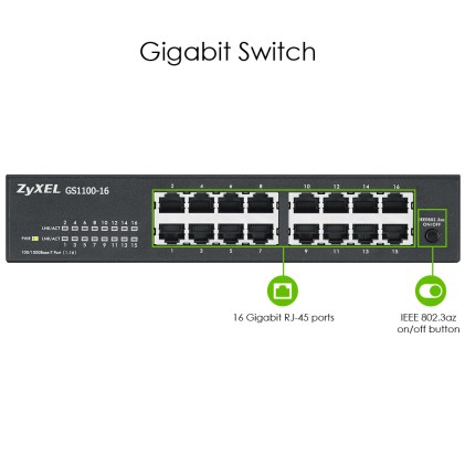 Switch 16P Gigabit Zyxel