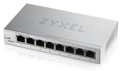 Zyxel Switch Unmanaged Plus 8 Porte Gigabit, Easy Management Per Vlan, Qos, Design Senza Ventole, Desktop