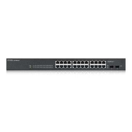 Zyxel Switch Managed 24 Porte Gigabit + 2 Porte Sfp Gigabit, Supporto Ipv6, Vlan, Design Senza Vento