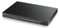 Zyxel Switch Managed 24 Porte Gigabit Poe, (Fino A 170W)+2 Sfp Gigabit, Ipv6, Vlan, Rack