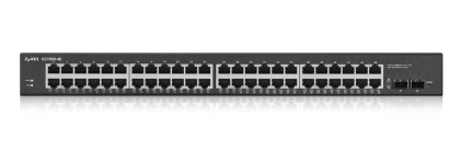 Zyxel Switch Managed 48 Porte Gigabit, 2Xsfp, Ssenza Ventole, Desktop/Rack