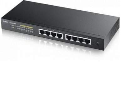Zyxel Switch Managed 8 Porte Gigabit Poe (Fino A 70W), Ipv6, Vlan, Senza Ventole, Scatola Lievemente Danneggiata