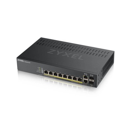 Zyxel Switch Managed Nebulaflex 8 Porte Gigabit Poe + 2 Dual Gigabit, Ipv6, Vlan, Qos, Igmp, Design