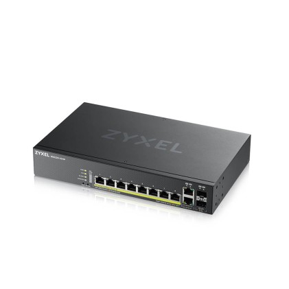 Zyxel Switch Managed Layer 3 Lite, 8X Gb Poe 180W, 2X Sfp, Fanless Desktop/Rack, Nflex