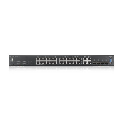 Zyxel Switch Managed Layer 3 Lite, 24X Gb, 4 Sfp, Fanless Desktop/Rack, Nflex