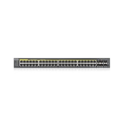 Zyxel Switch Managed Layer 3 Lite, 44X Gb Poe 375W, 6 Sfp, Desktop/Rack, Nflex