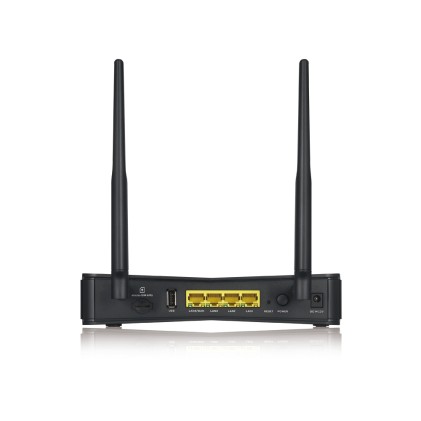 Zyxel Lte Router Wifi, Slot Sim 4G/Lte, Dl A 300Mb, 4X Lan Gb, Wifi Ac 1200Mb