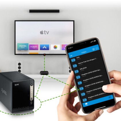 Zyxel NAS326 Collegamento ethernet LAN Mini Tower Nero NAS