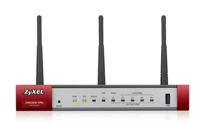 Zyxel Firewall Vpn Security Gateway 20W, 1Xwan, 4Xlan, 1Xsfp, 1Xusb, Vpn: 10 Ipsec/L2Tp, 5 Sslvpn