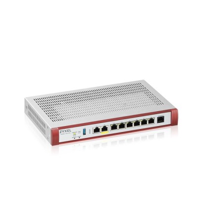 Zyxel Firewall Cons. 50 Utenti, Banda Fino A 5Gb, 1P2,5Gbpoe+1P2,5Gb+6Pgb Lan/Wan, Desktop/Rack, 1Y
