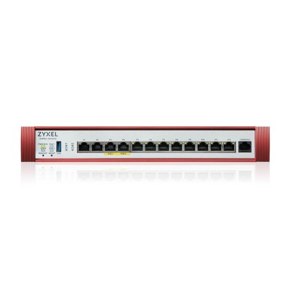 Zyxelfirewall Cons. 300 Utenti, Banda Fino A 10Gb, 2P2,5Gbpoe+2P2,5Gb+8Pgb Lan/Wan, Rack