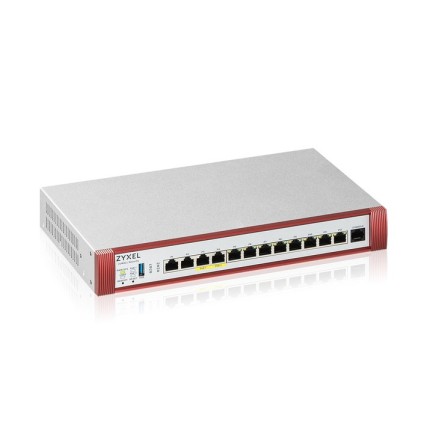 Zyxel Firewall Cons. 300 Utenti, Banda Fino A 10Gb, 2P2,5Gbpoe+2P2,5Gb+8Pgb Lan/Wan, Rack, 1Y Sec.Pk