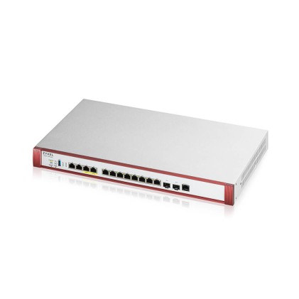 Zyxel Firewall Cons. 1000 Utenti, Banda Fino A 15Gb, 2P10Gpoe+2P2,5Gb+8Pgb+2Psfp+, Lan/Wan, Rack