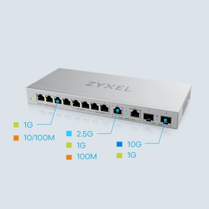 Switch Xgs1010-12 8P Gigabit 2P 2,5Gbe 2P Sfp+