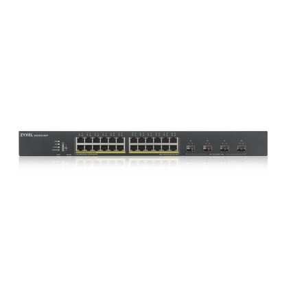 ZYXEL XGS1930-28HP 28 Port Smart Managed PoE Switch 24x Gigabit PoE and 4x 10G SFP+ hybird mode standalone or NebulaFlex Cloud 375W