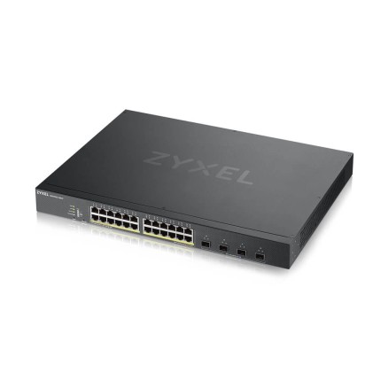 ZYXEL XGS1930-28HP 28 Port Smart Managed PoE Switch 24x Gigabit PoE and 4x 10G SFP+ hybird mode standalone or NebulaFlex Cloud 375W